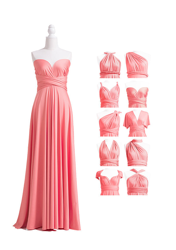 72styles Coral Pink Multiway Infinity Dress