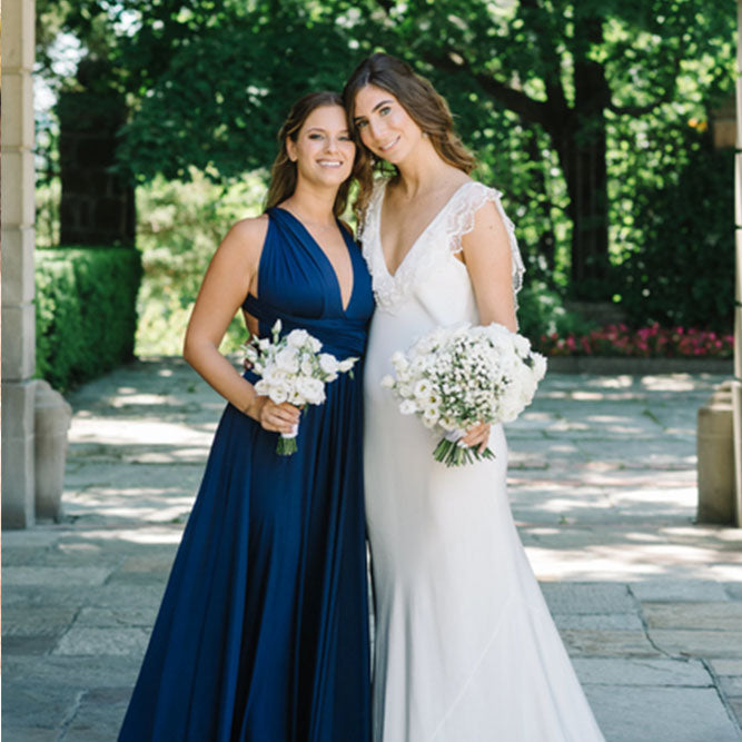72Styles Navy Infinity Dress