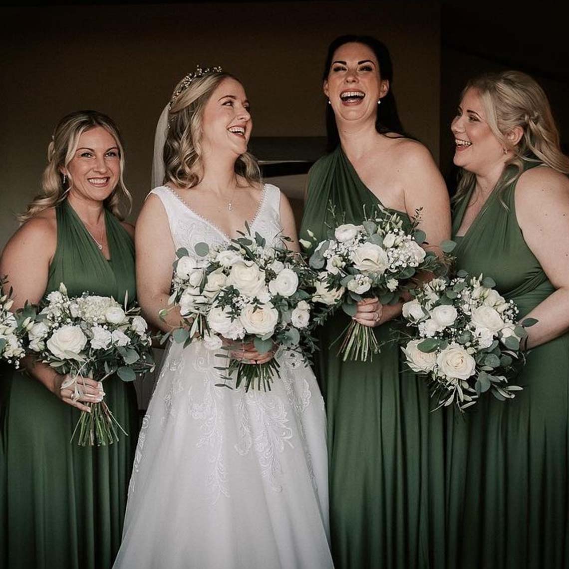 72Styles Olive Green Infinity Dress