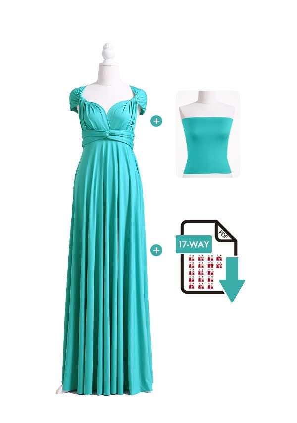 72Styles Turquoise Infinity Dress Free Bandeau and Tutorials